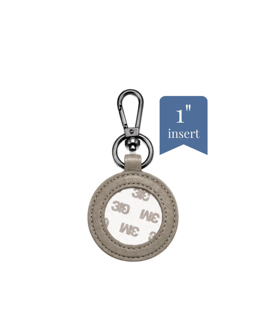 Key Fob - Genuine Leather - 1" Insert - ETA August