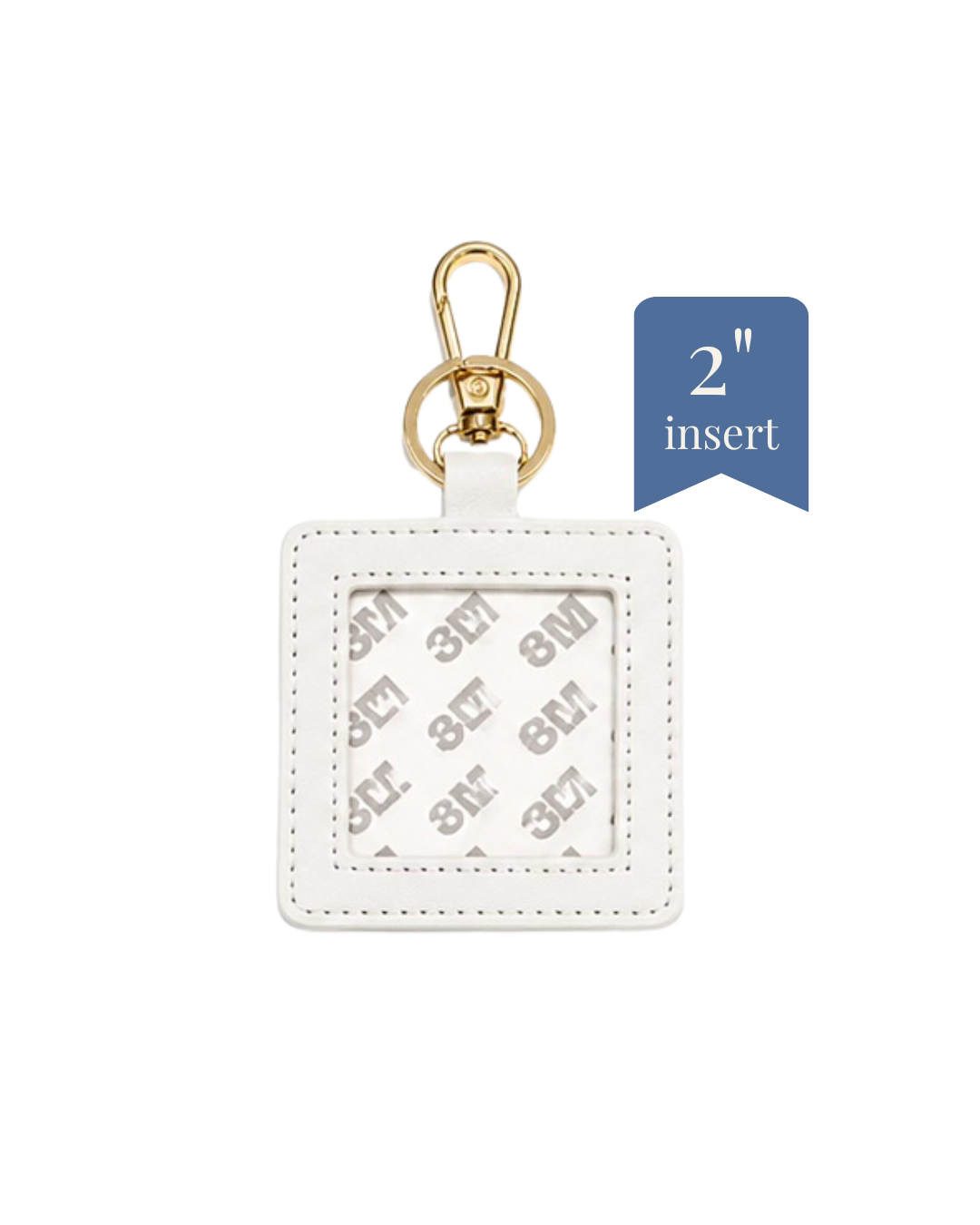 Bag Charm - PU Leather - 2" Insert - ETA August