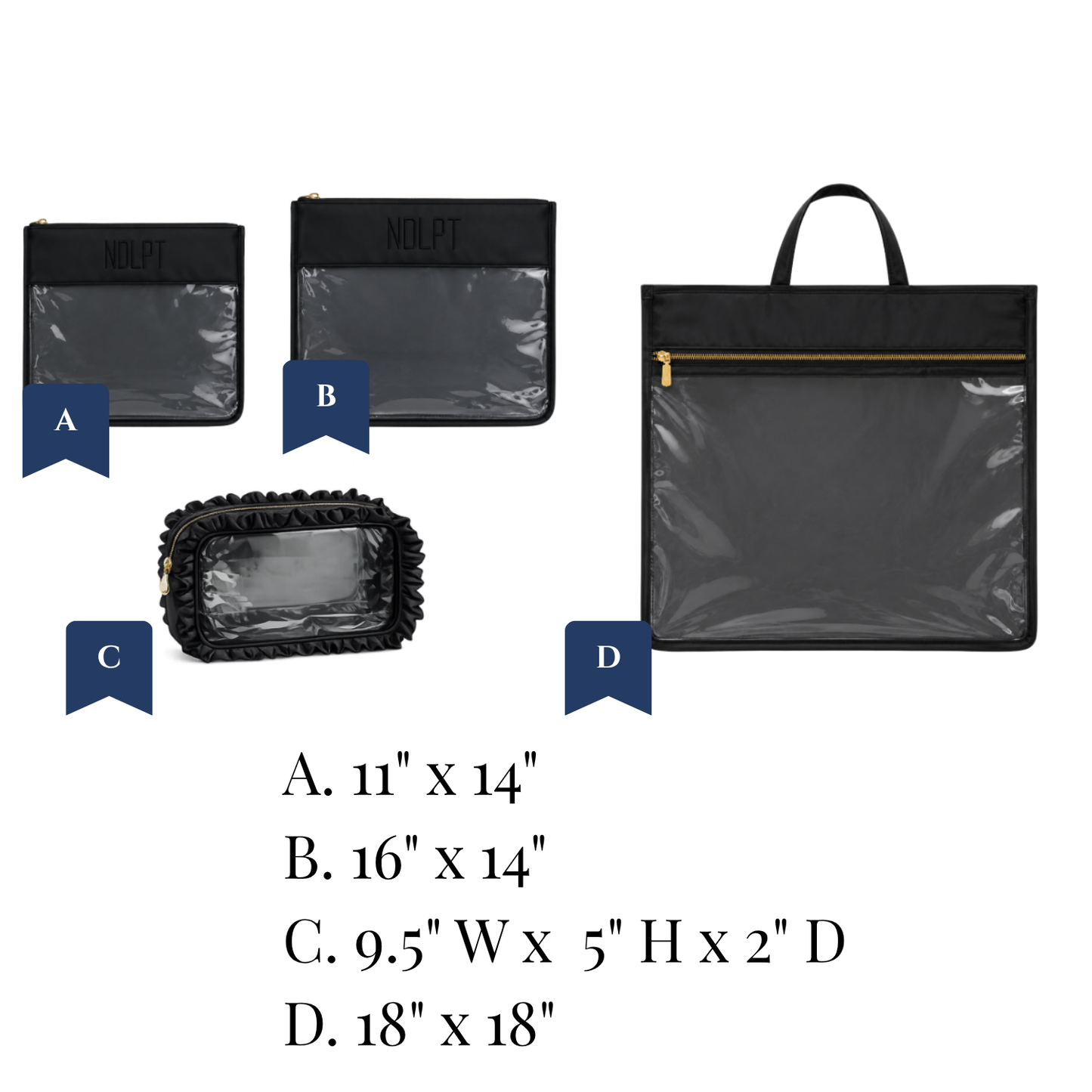 Nylon & PVC Bags - Black - Pre-Order ETA September