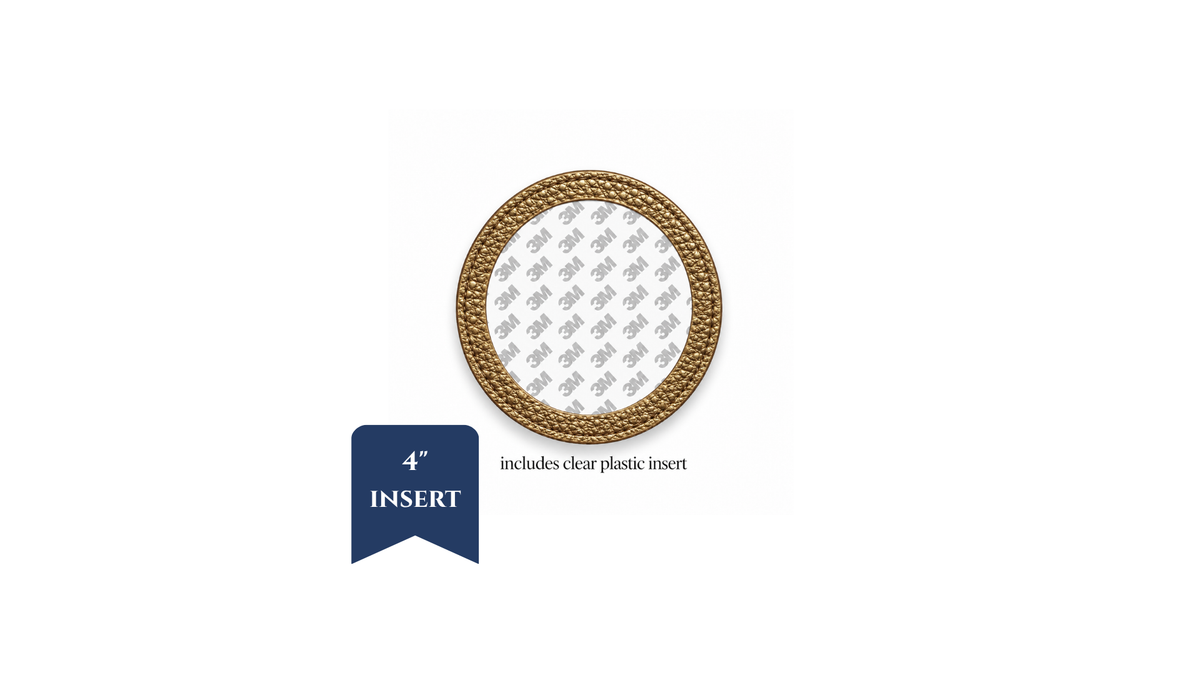 Coasters - PU Leather - 4" Insert - ETA Early February