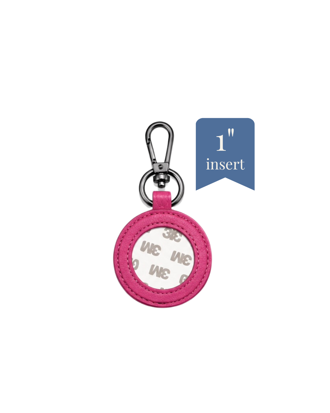 Key Fob - Genuine Leather - 1" Insert - ETA August