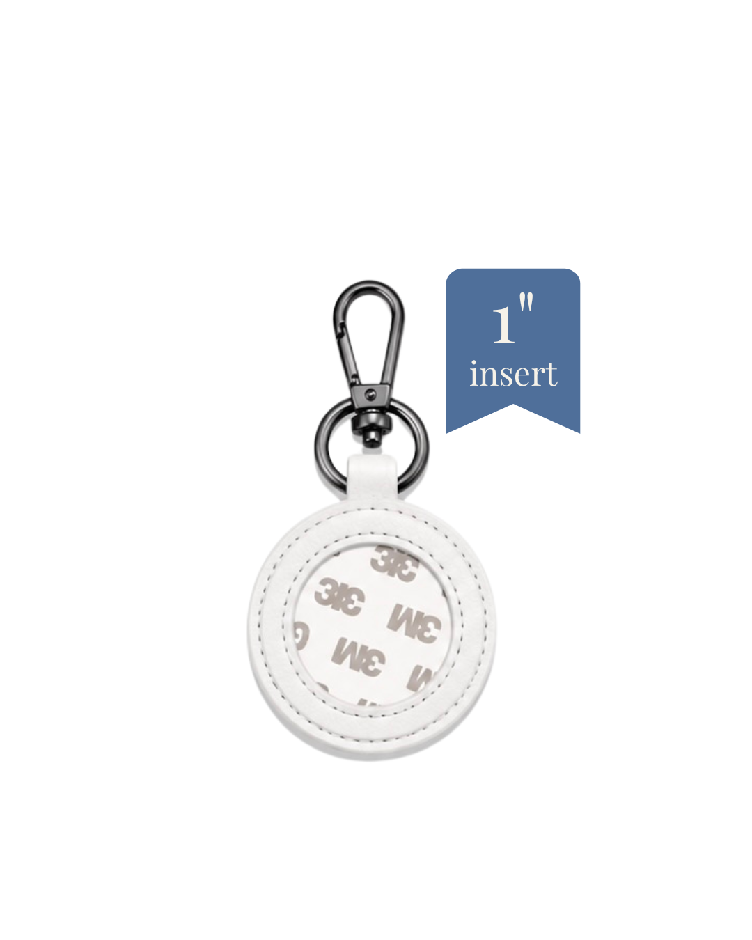 Key Fob - Genuine Leather - 1" Insert - ETA August