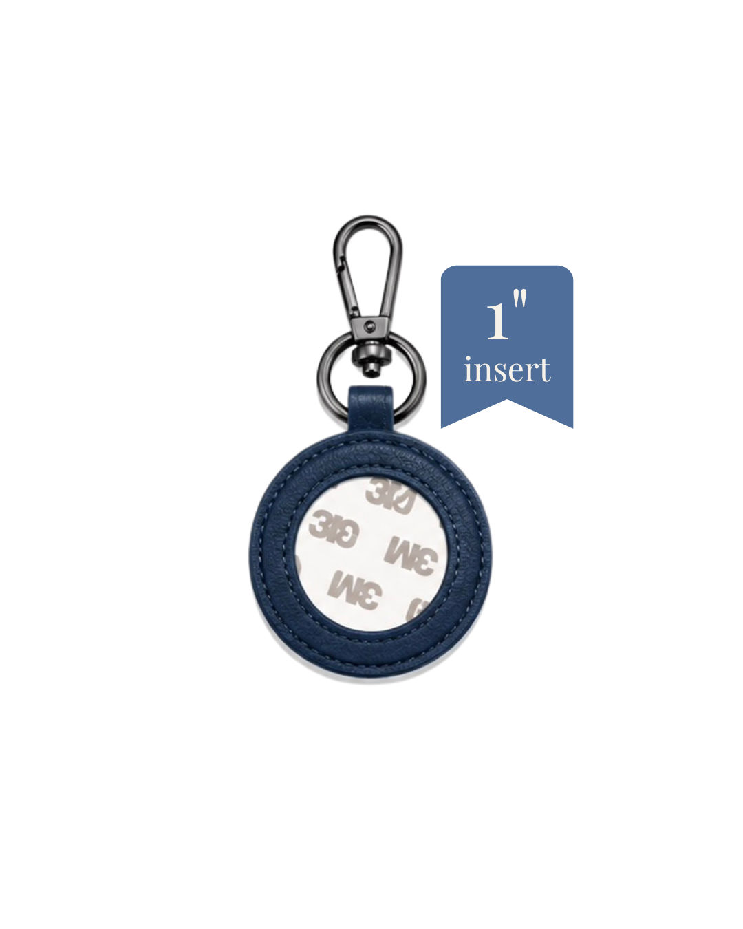 Key Fob - Genuine Leather - 1" Insert - ETA August