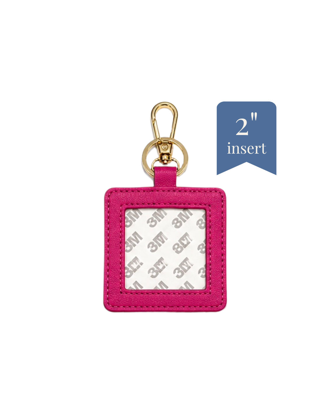 Bag Charm - PU Leather - 2" Insert - ETA August