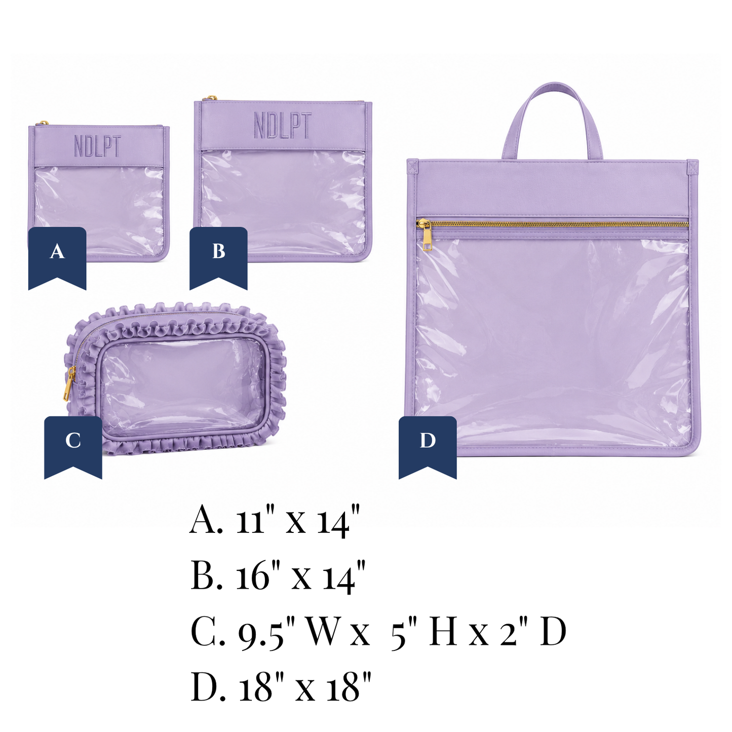 Nylon & PVC Bags - Purple - Pre-Order ETA September