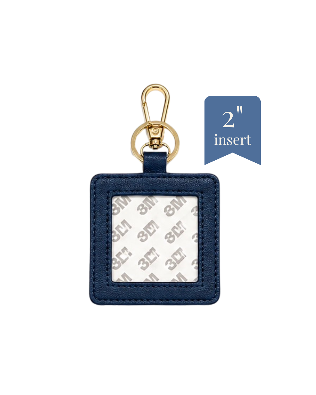 Bag Charm - PU Leather - 2" Insert - ETA August