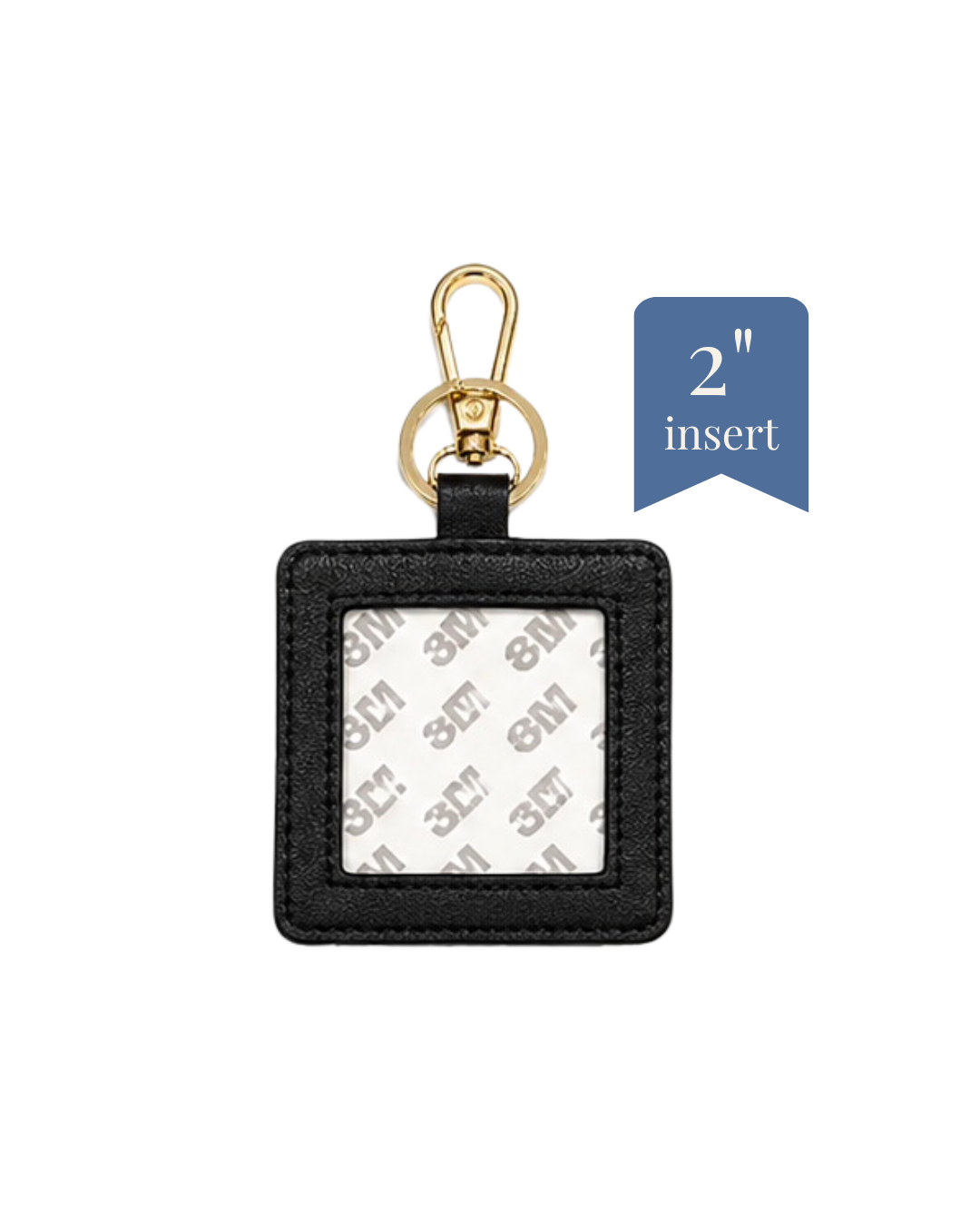 Bag Charm - PU Leather - 2" Insert - ETA August