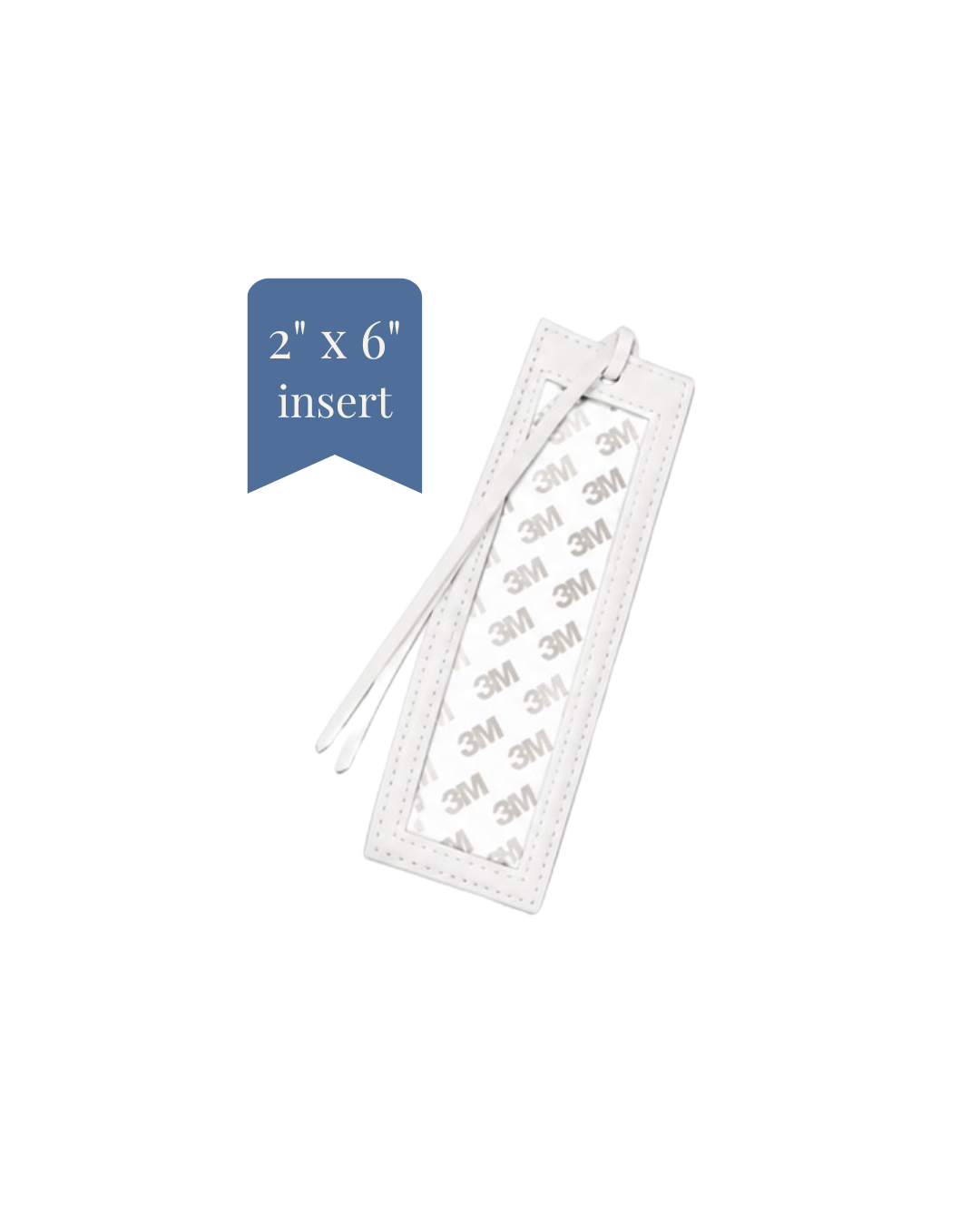 Bookmark - PU Leather - 2" x 6" Insert - ETA August