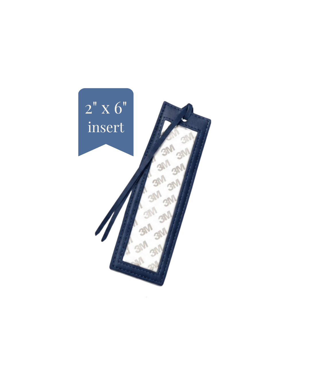 Bookmark - PU Leather - 2" x 6" Insert - ETA August