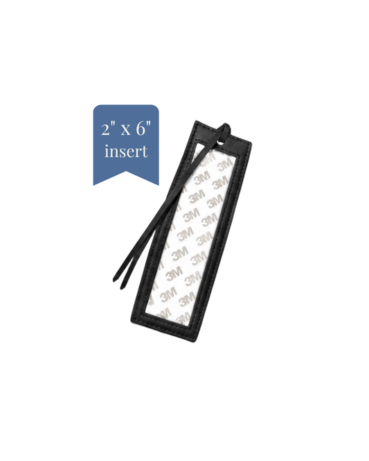Bookmark - PU Leather - 2" x 6" Insert - ETA August