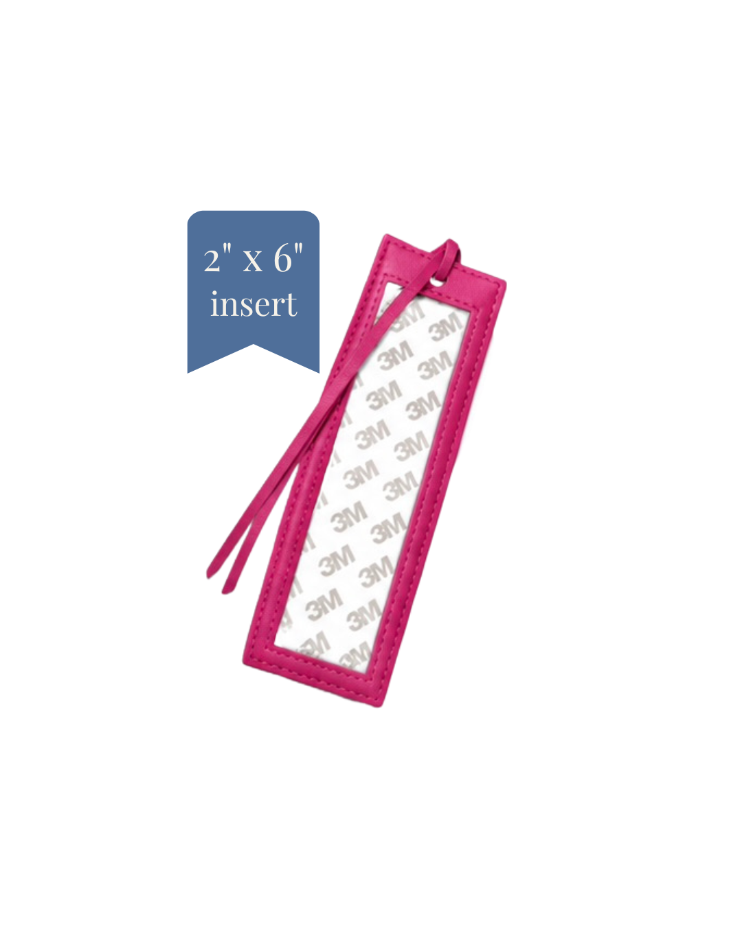 Bookmark - PU Leather - 2" x 6" Insert - ETA August