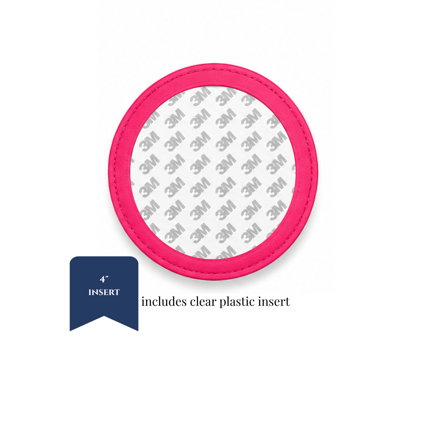 Coasters - PU Leather - 4" Insert - ETA September