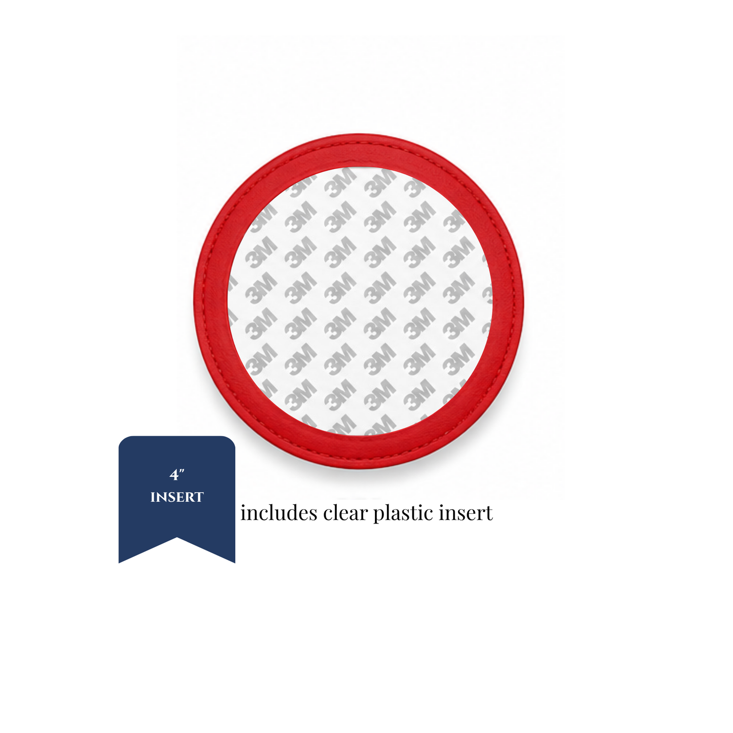 Coasters - PU Leather - 4" Insert - ETA September