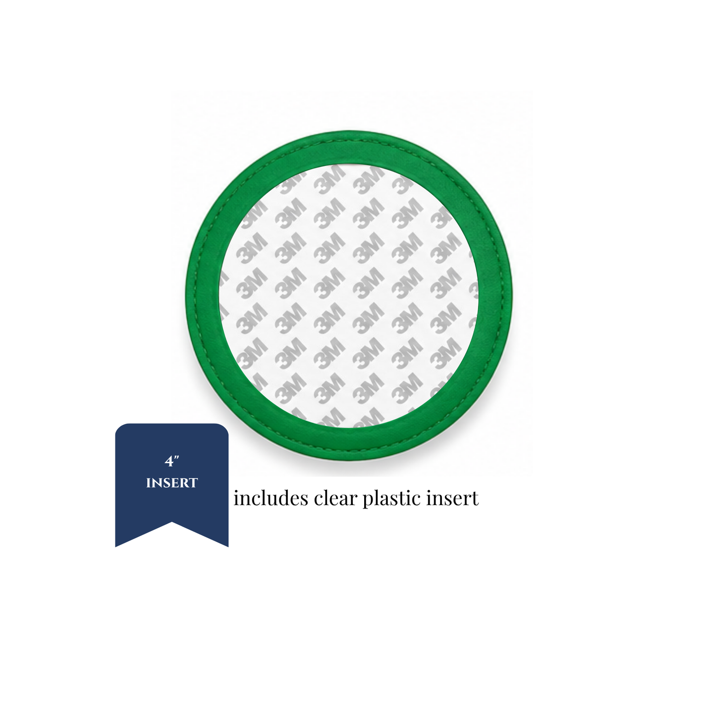 Coasters - PU Leather - 4" Insert - ETA September