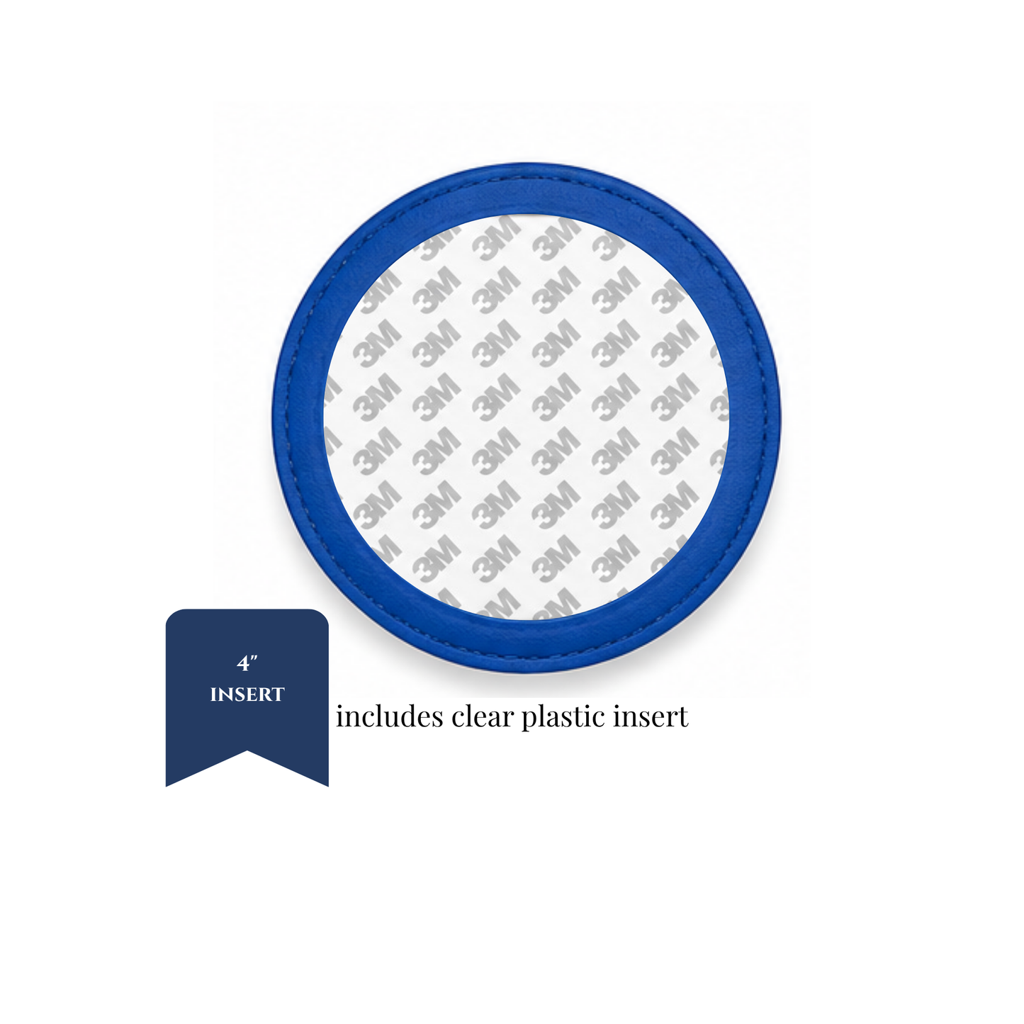 Coasters - PU Leather - 4" Insert - ETA September