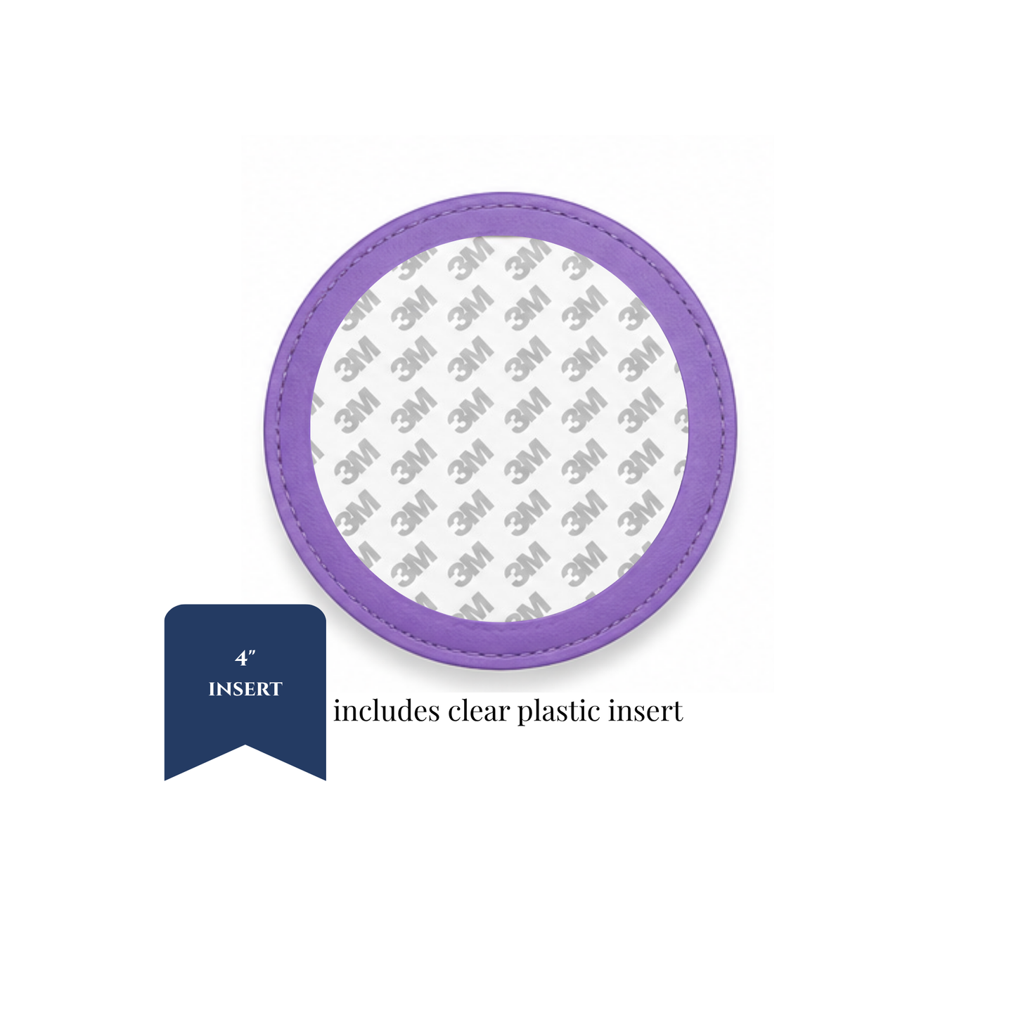 Coasters - PU Leather - 4" Insert - ETA September