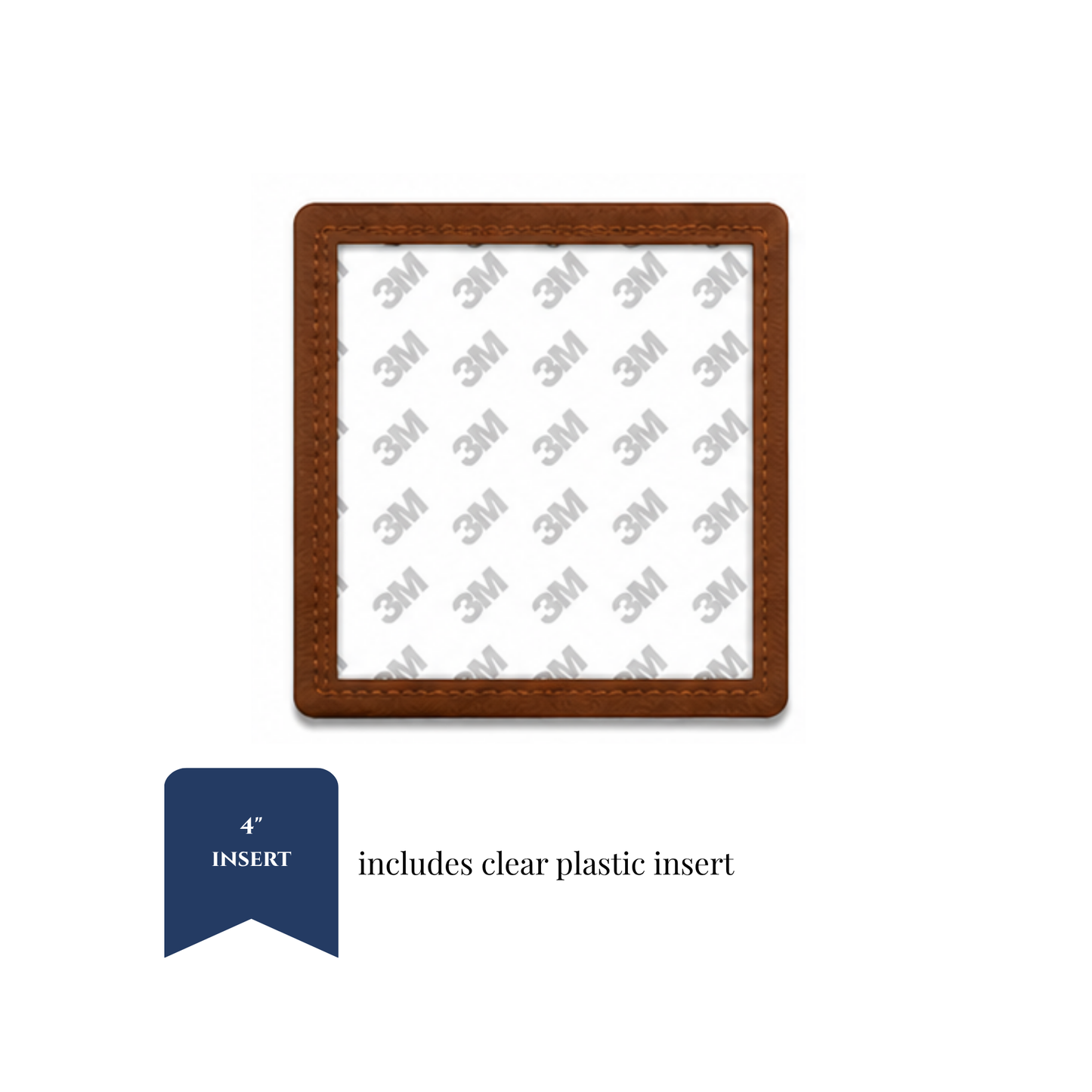 Coasters - PU Leather - 4" Insert - ETA September