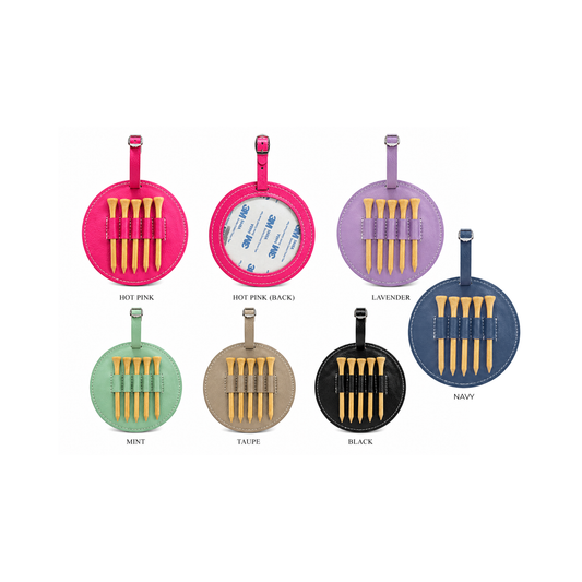 Golf Bag Tag - PU Leather - 3" Insert - ETA September