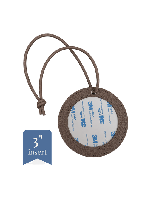 Round - Genuine Leather - 3" Insert - ETA August
