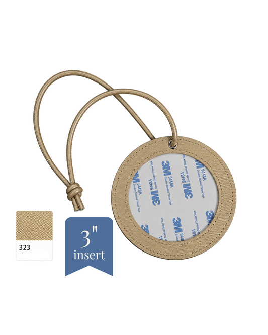 Round - Genuine Leather - 3" Insert - ETA August