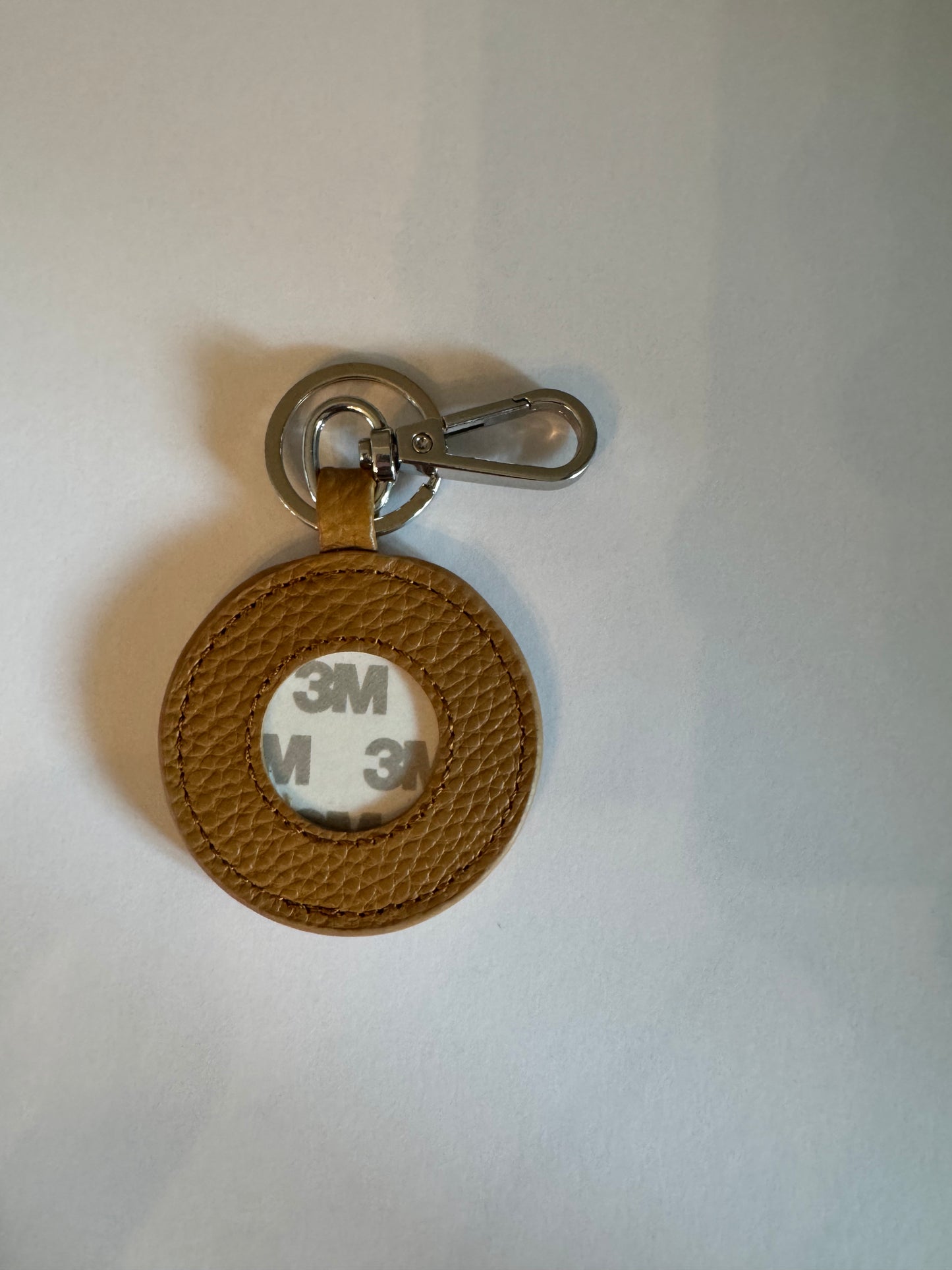 READY TO SHIP - Key Fob - Genuine Leather - 1" Insert