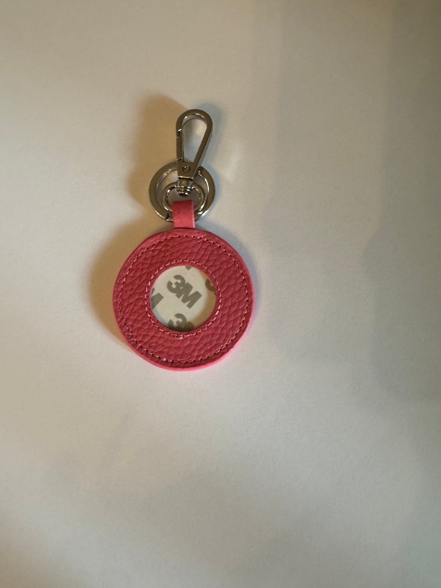 READY TO SHIP - Key Fob - Genuine Leather - 1" Insert