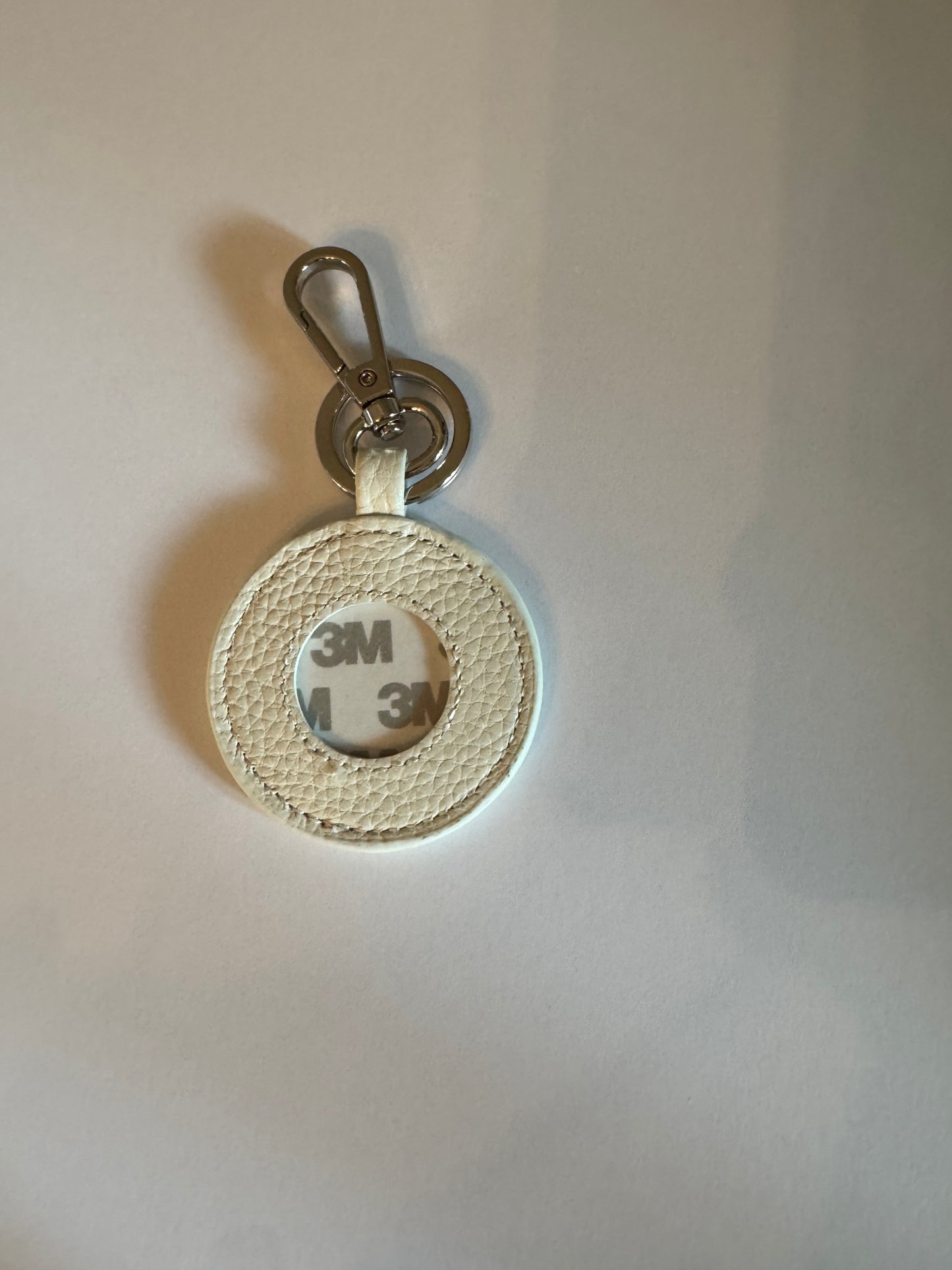 READY TO SHIP - Key Fob - Genuine Leather - 1" Insert