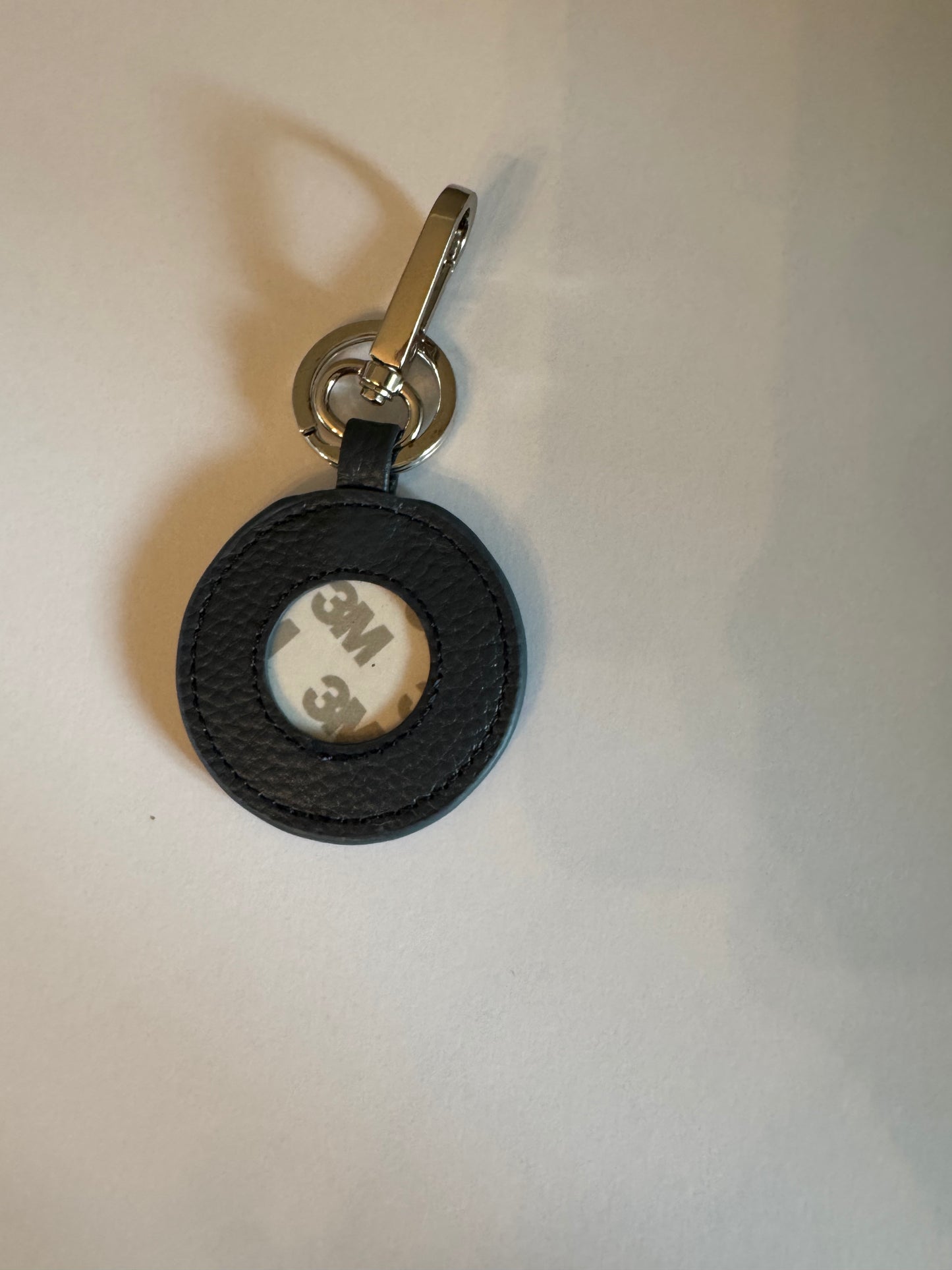 READY TO SHIP - Key Fob - Genuine Leather - 1" Insert