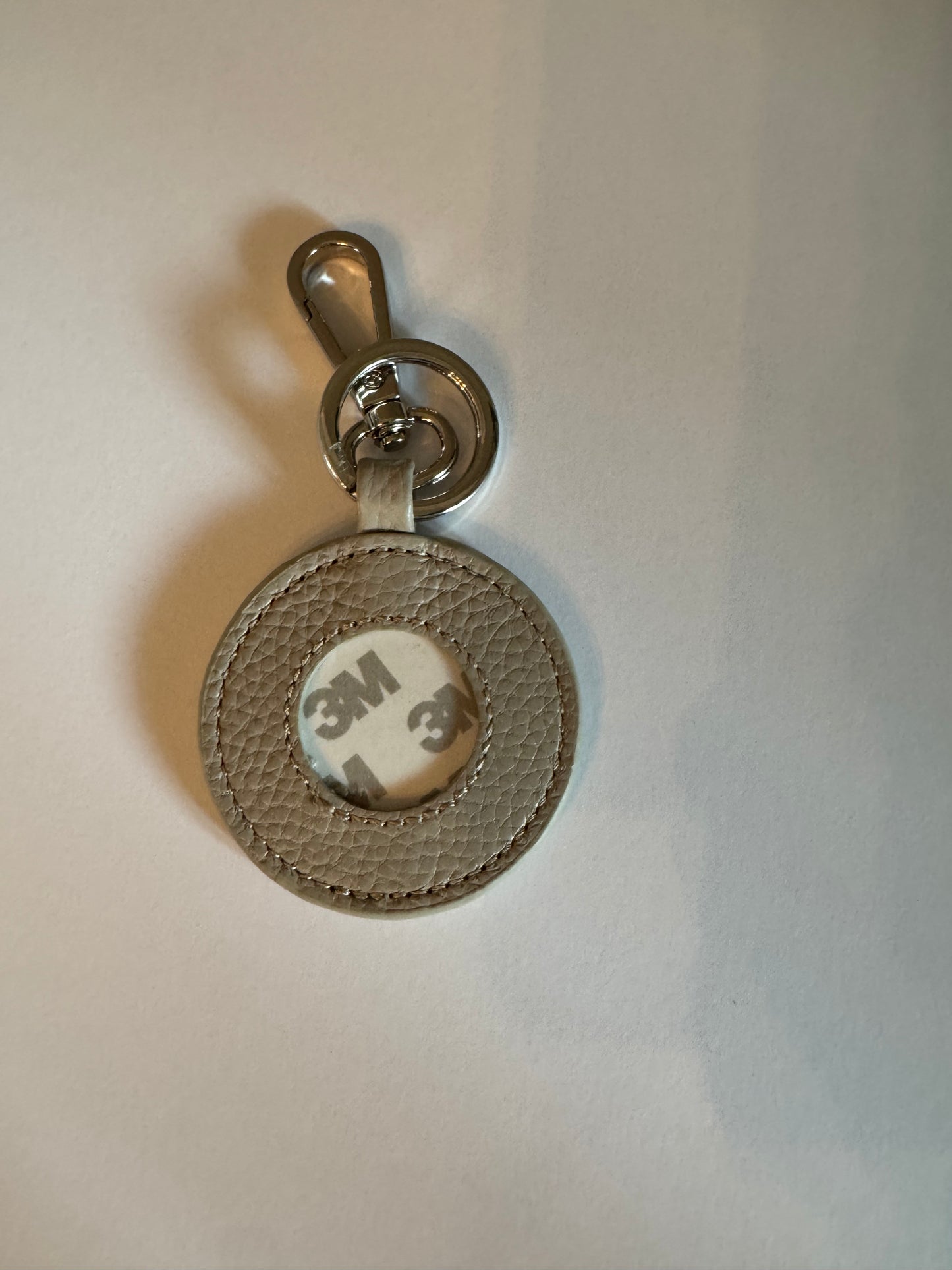 READY TO SHIP - Key Fob - Genuine Leather - 1" Insert