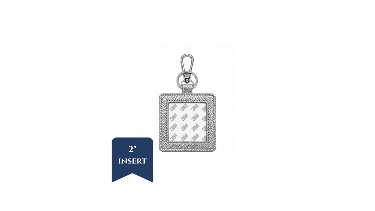 Bag Charm - PU Leather - 2" Insert - ETA Early February