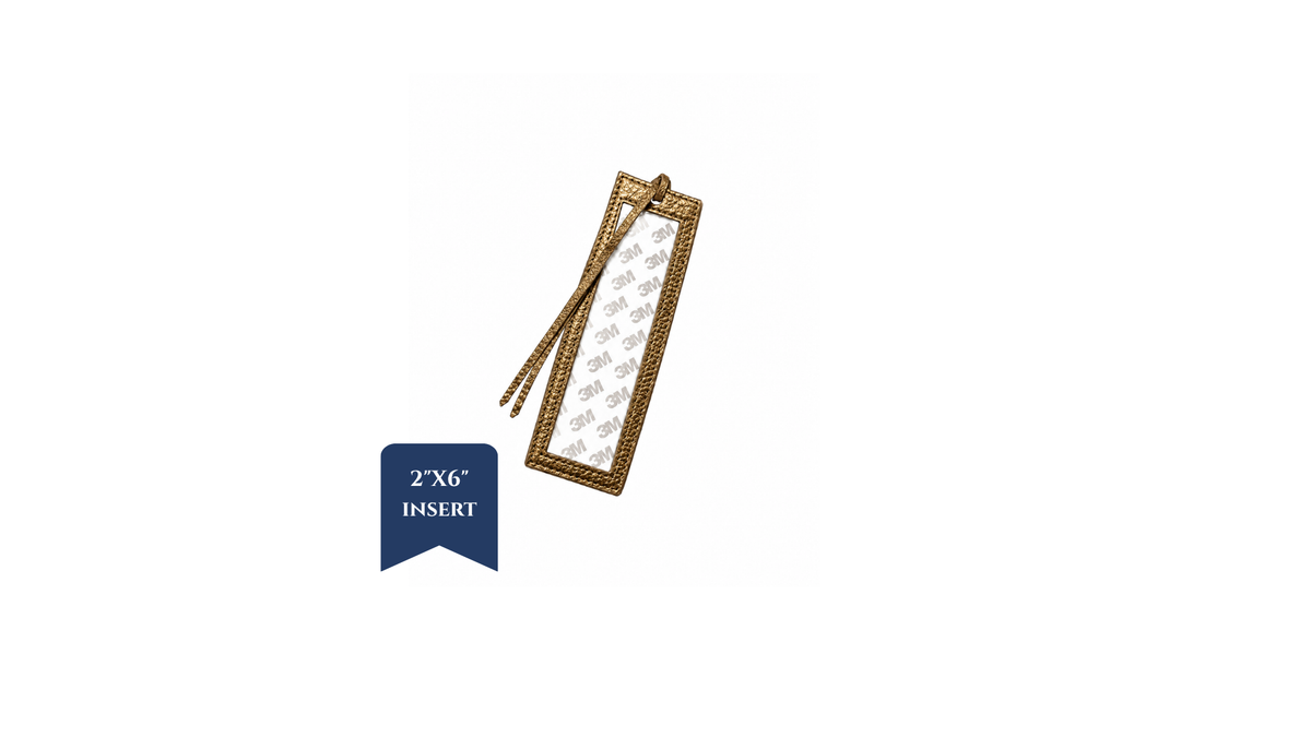 Bookmark - PU Leather - 2" x 6" Insert - ETA Early February