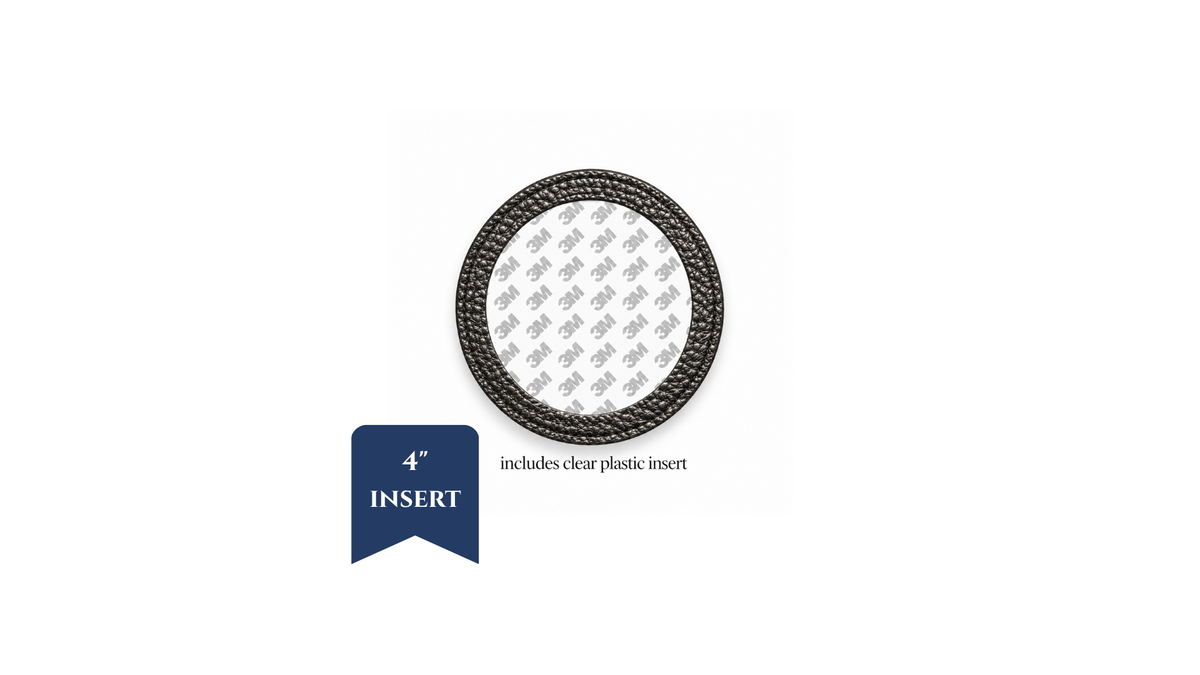Coasters - PU Leather - 4" Insert - ETA Early February