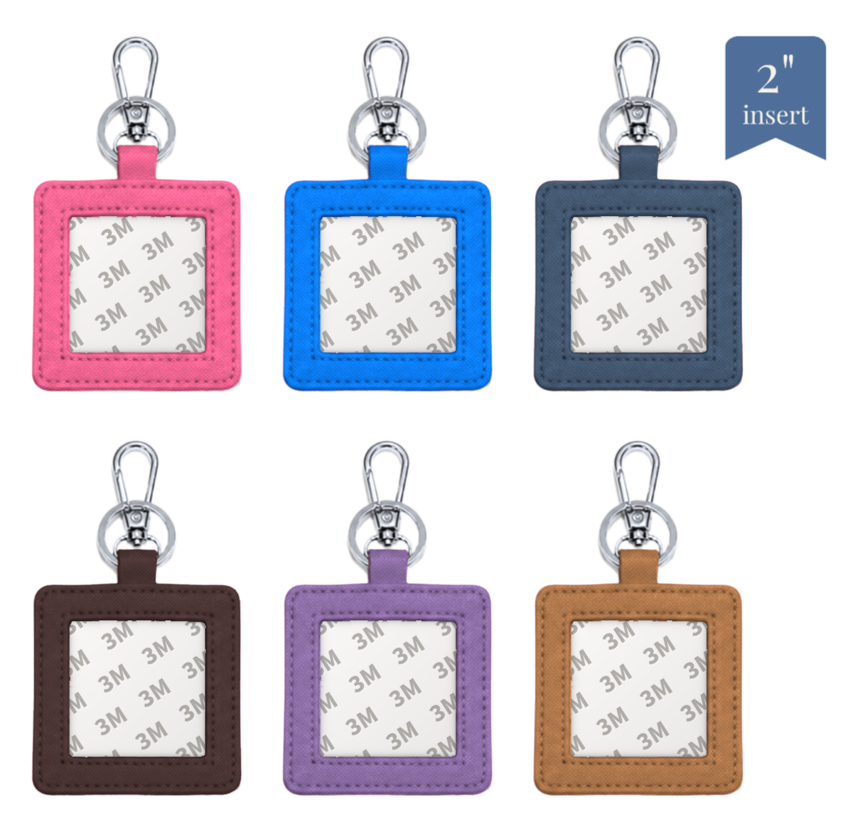 6K VIP Members! Bag Charms - 2" Insert - Genuine Leather - ETA December